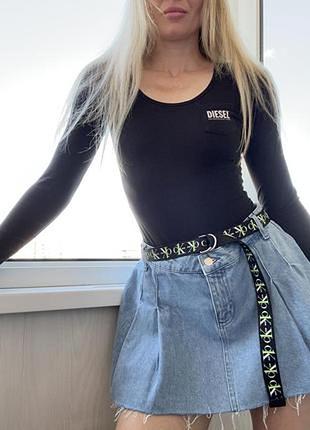 Джинсвова юбка