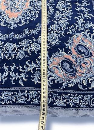 Платок из шелка шелковый платок с красивым орнаментом2 фото