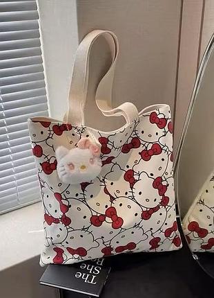 Сумка hello kitty сумка шорпер hello kitty