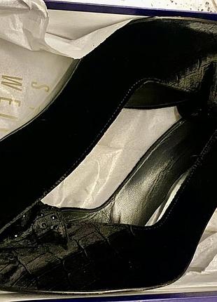 Гламурные бархатные туфли stuart weitzman полномерного 41 размера