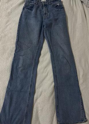 Джинси кльош сині