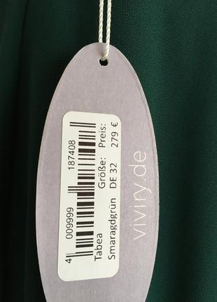 Шелковое брендовое платье в пол бренд bariano green dress xxs-xs8 фото
