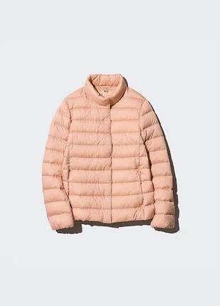 Куртка uniqlo на пуху пудрова ultra light down jacket