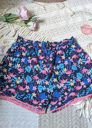 Шорты с фламинго 12/13 лет