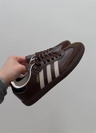 Жіночі кросівки adidas samba burgundy адідас самба бордового кольору