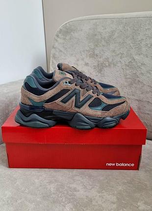 Жіночі кросівки new balance 9060 brown purple нью беланс коричневого з фіолетовим кольорів