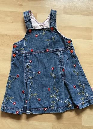 Джинсовий сарафан на 1,5-2,5 роки  86-92 ріст
