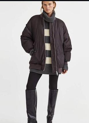 Бомбер куртка пуховик h&m розмір с-м