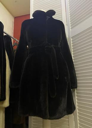 Норковая шуба black nafa