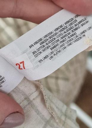 Легкое свободное платье в клетку с льном в составе
34/36 38/40 primark10 фото