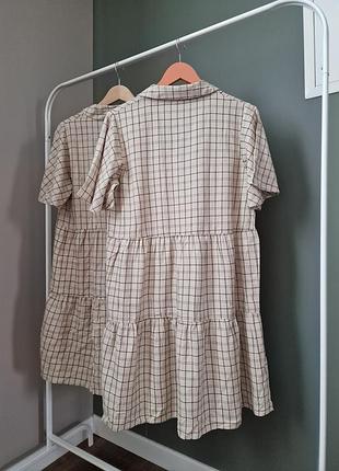 Легкое свободное платье в клетку с льном в составе
34/36 38/40 primark8 фото