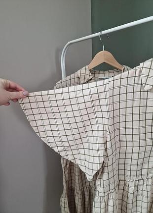 Легкое свободное платье в клетку с льном в составе
34/36 38/40 primark7 фото