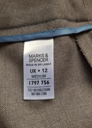 Классические женские брюки светло коричневого цвета / marks & spencer8 фото