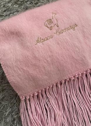 Шарф ніжного кольору з 100% вовни alpaca gamargo peru🌺