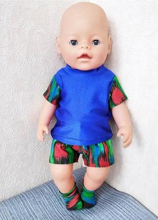 Кукольная одежда на куклу пупса беби борд baby born на мальчика