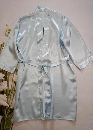 Атласный халат, размер l/xl.