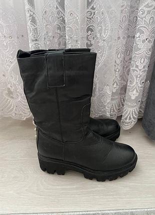 Сапоги на меху с шипами