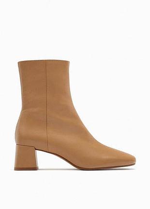 Кожаные ботинки zara
