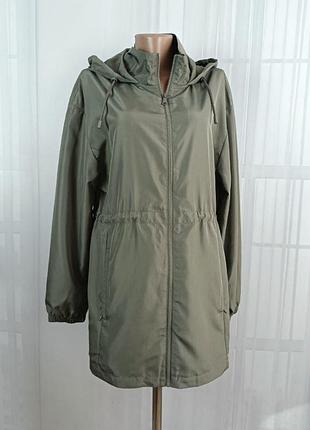 Стильная трендовая шикарная ветровка плащ с капюшоном primark