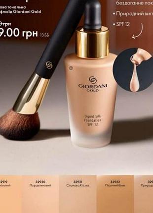 Тональная основа флюид giordani gold