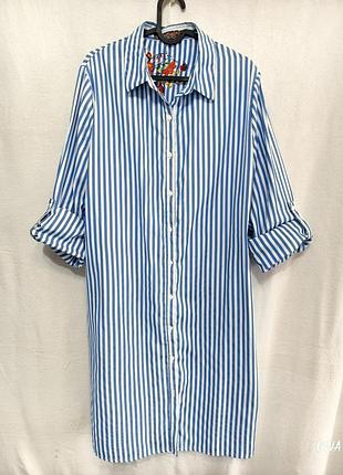 Женская длинная рубашка с вышивкой! из ниндзя, р.48-50