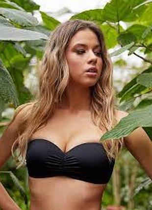 Верх от купальника раздельного размер 54 20 черный бандо новый