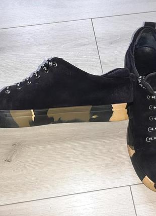 Кеди asos 43/44 замша/шкіра