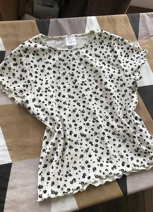 Футболка натуральный хлопок в рубчик