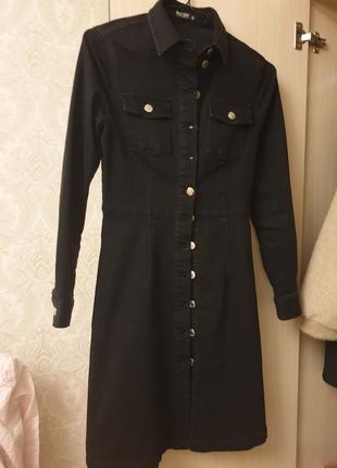 Джинсовое черное платье must have 2