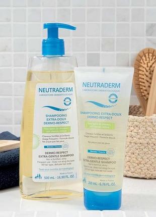 Дерматологический шампунь для деток с рождения neutraderm shampoing extra-doux dermo-respec