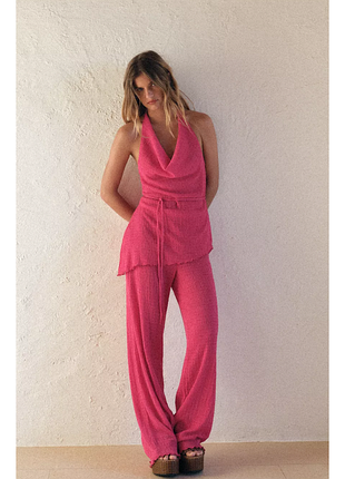 Костюм zara из структурной ткани