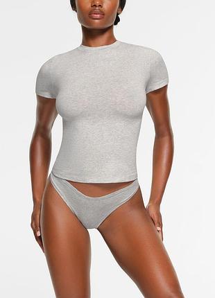 Жіноча футболка skims cotton jersey t-shirt оригінал5 фото