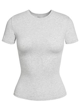 Жіноча футболка skims cotton jersey t-shirt оригінал8 фото