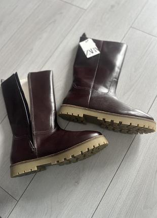 Чоботи zara 38 24,3 см 39 25 см