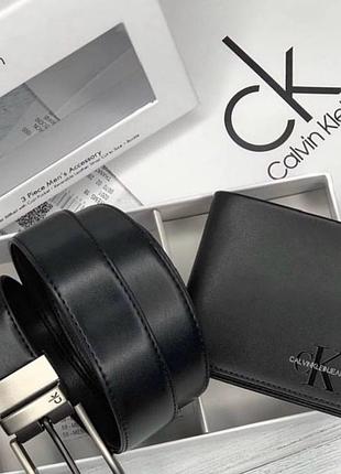 Новый набор кошелек и ремень от calvin klein