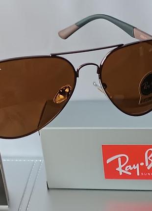 Брендові окуляри ray ban aviator. нові! яна широке обличчя