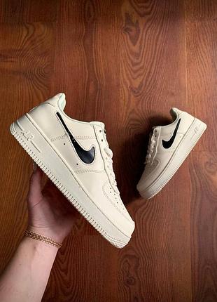 Кроссовки женские nike air force 1 low cream &amp; black👟