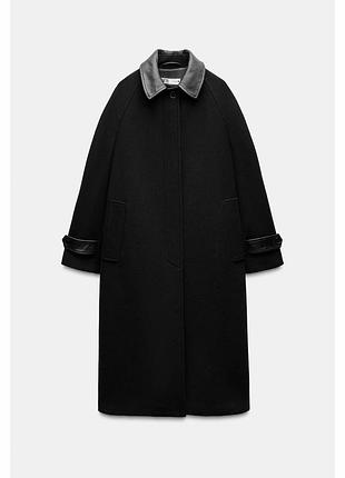 Пальто шерстяне zara
