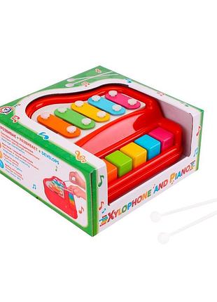 Игрушка "ксилофон-фортепиано технок"
