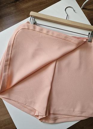 Шорты юбка персикового цвета primark 40 42 l xl2 фото