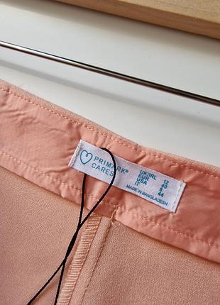 Шорты юбка персикового цвета primark 40 42 l xl6 фото