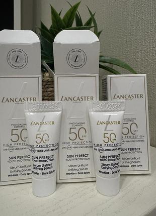 Сонцезахисна сироватка для обличчя lancaster sun perfect unifying serum spf 50