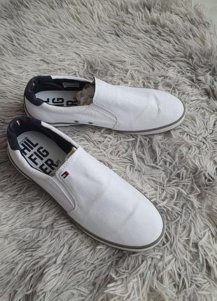 Tommy hilfiger кроссовки мужские оригинал 42, белые новые
