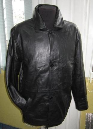 L-xl утеплена шкіряна чоловік. куртка - leatherwear by malik*s (11161)