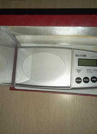 Ювелирные весы электронные diamond 500