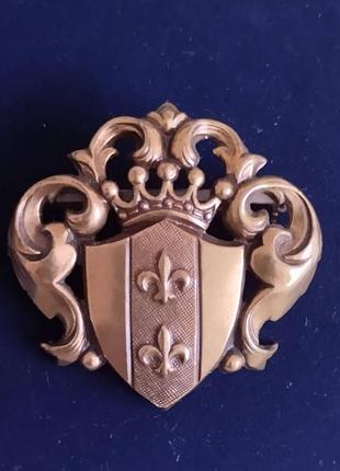 Винтажные броши гербовые, чертополох