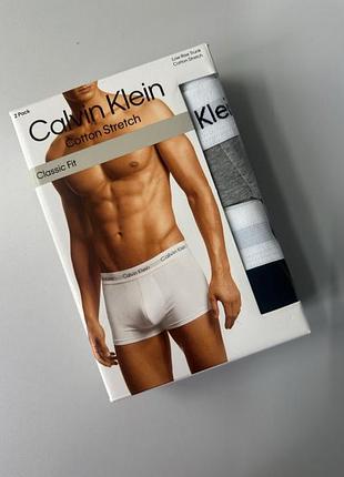 Набор трусы боксеры calvin klein underwear cotton stretch размер l