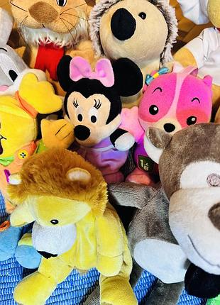 Игрушки мягкие, лот 14 шт