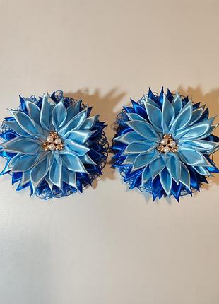 Двухцветные банты на резинках