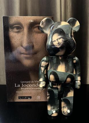 Статуетка bearbrick mona lisa 28 см | фігурка беарбрік